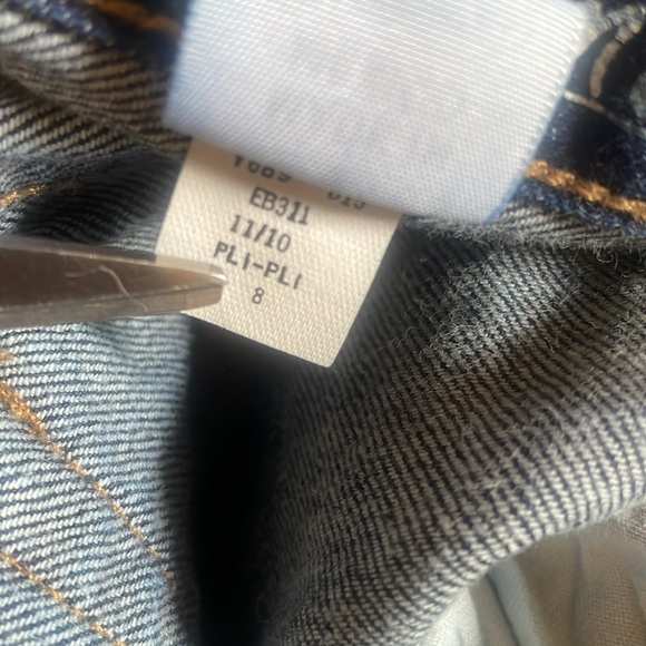 Eddie Bauer Sz:8 Curvey Slim Straight Blue Jeans - Picture 13 of 13